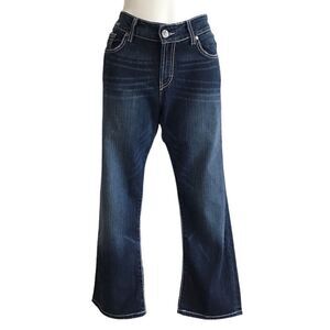 BKE Culture Cropped Destressed Jeans Size 32